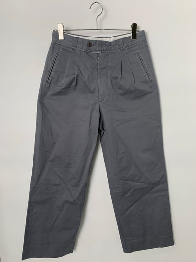 Maison Margiela Cotton Trousers Pants Gray