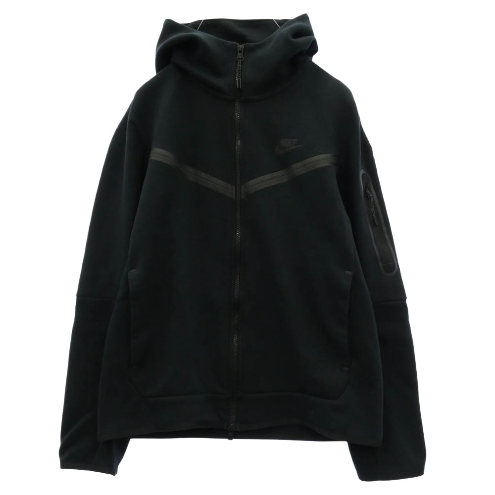 NIKE ナイキ CU4490-010 TECH FLEECE PARKA テックフリース フルジップ パーカー ブラック系 L【中古】