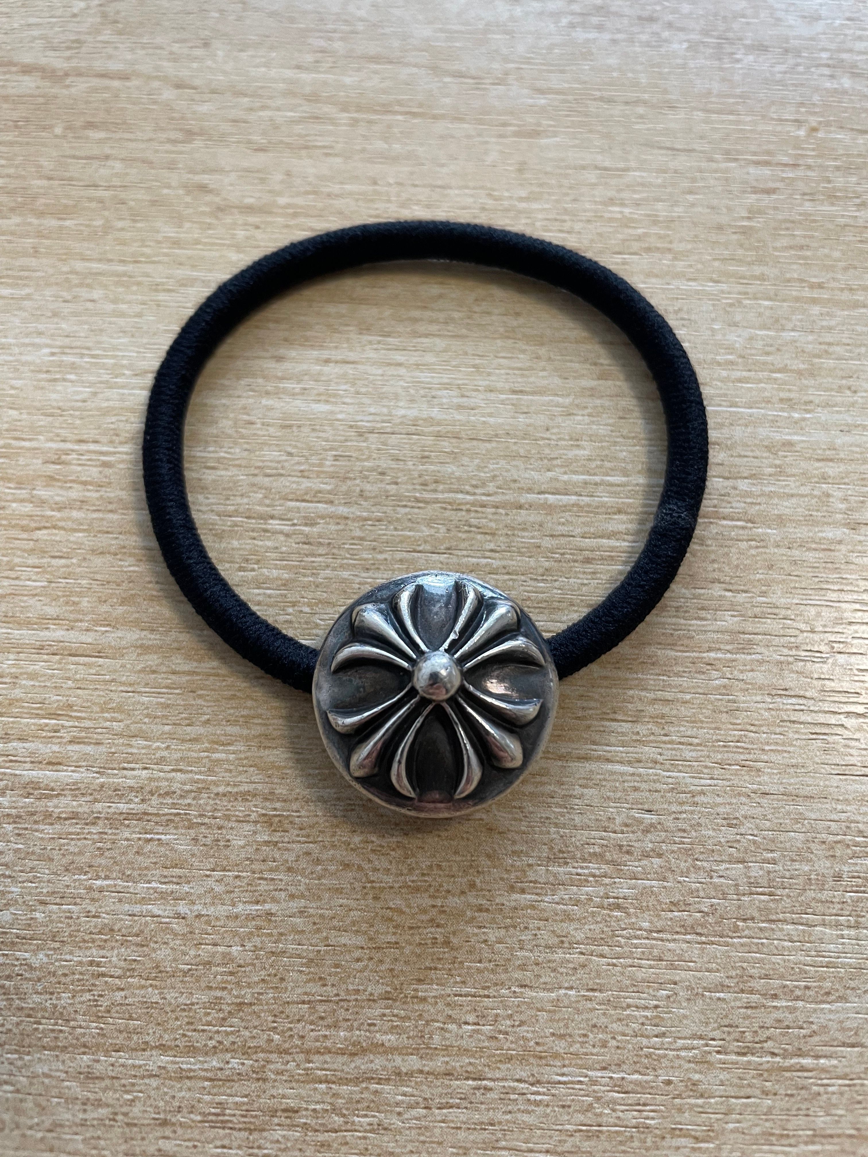 Chrome Hearts Hair Band # 2 Cross Bracelet "Black"