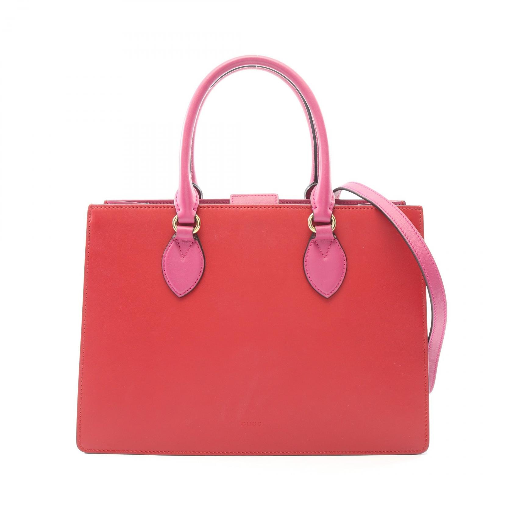 グッチ GUCCI 2WAY ハンドバッグ バッグ レザー レディース レッド系 / ピンク系 409531 【中古】