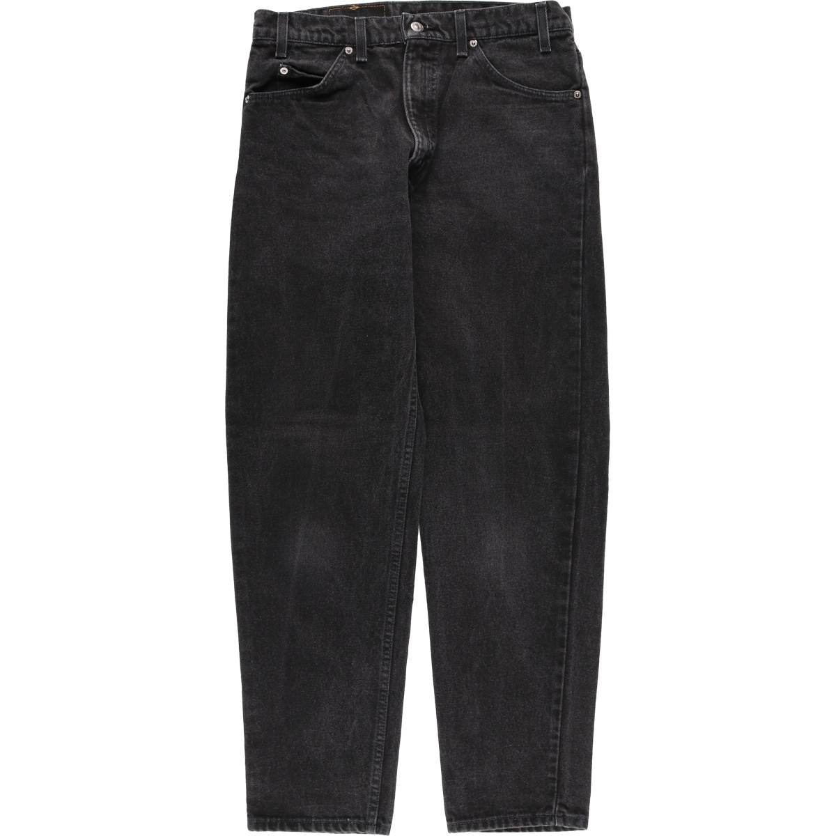 古着 90年代 リーバイス Levi's 550-4159 RELAXED FIT TAPERED LEG オレンジタブ ブラックデニム テーパードデニムパンツ USA製 メンズw32相当 ヴィンテージ/evb033477
