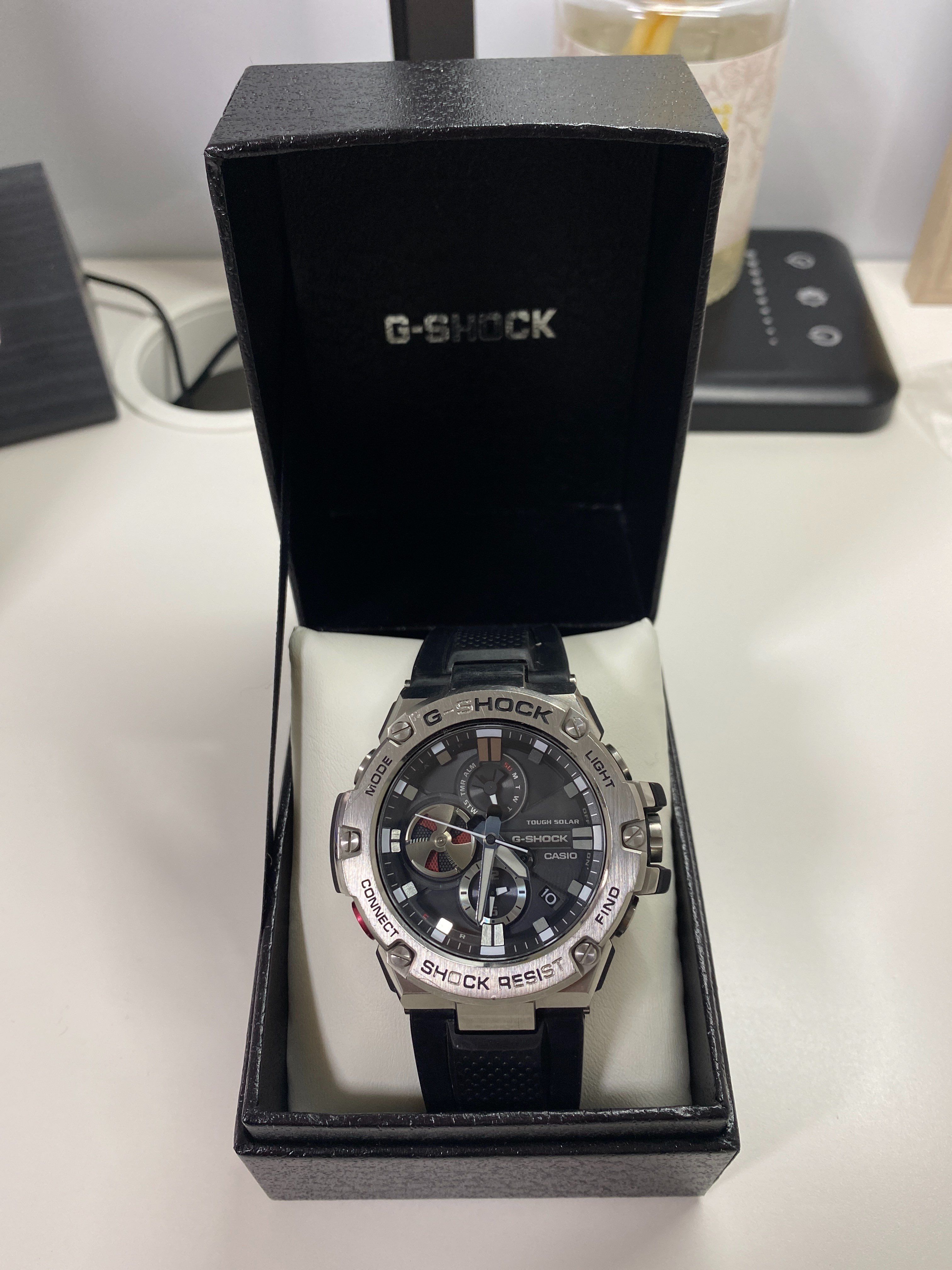 Casio G-Shock G Steel GSTB100-1A - 58mm in Stainless Steel