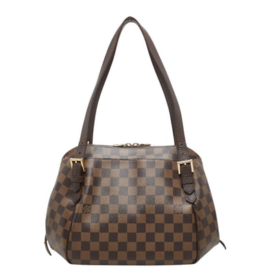 ルイ ヴィトン ダミエ ベレムMM トートバッグ ショルダーバッグ N51174 エベヌ ブラウン PVC レザー レディース LOUIS VUITTON 中古