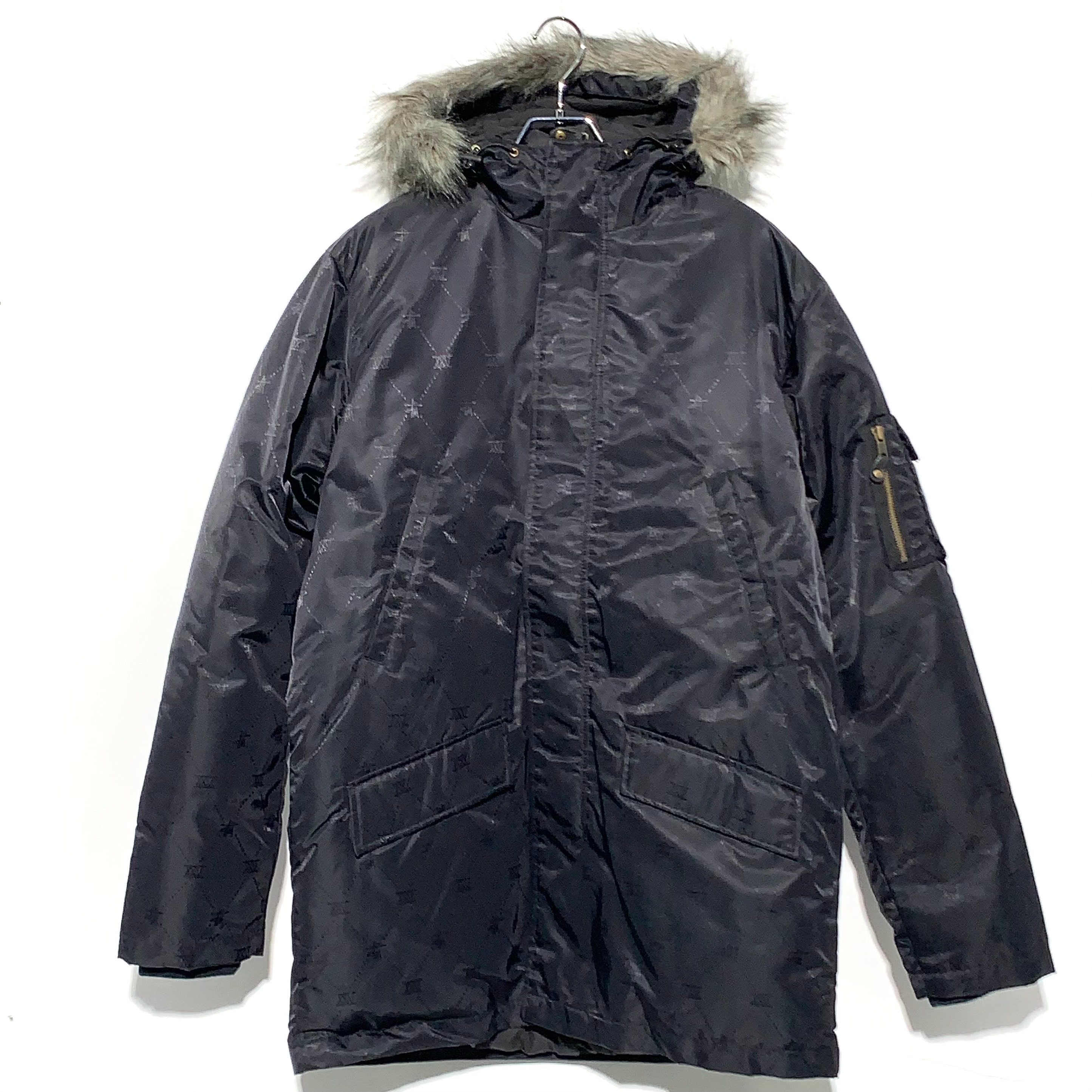 STUSSY 25th Anniversary Down Jacket Black