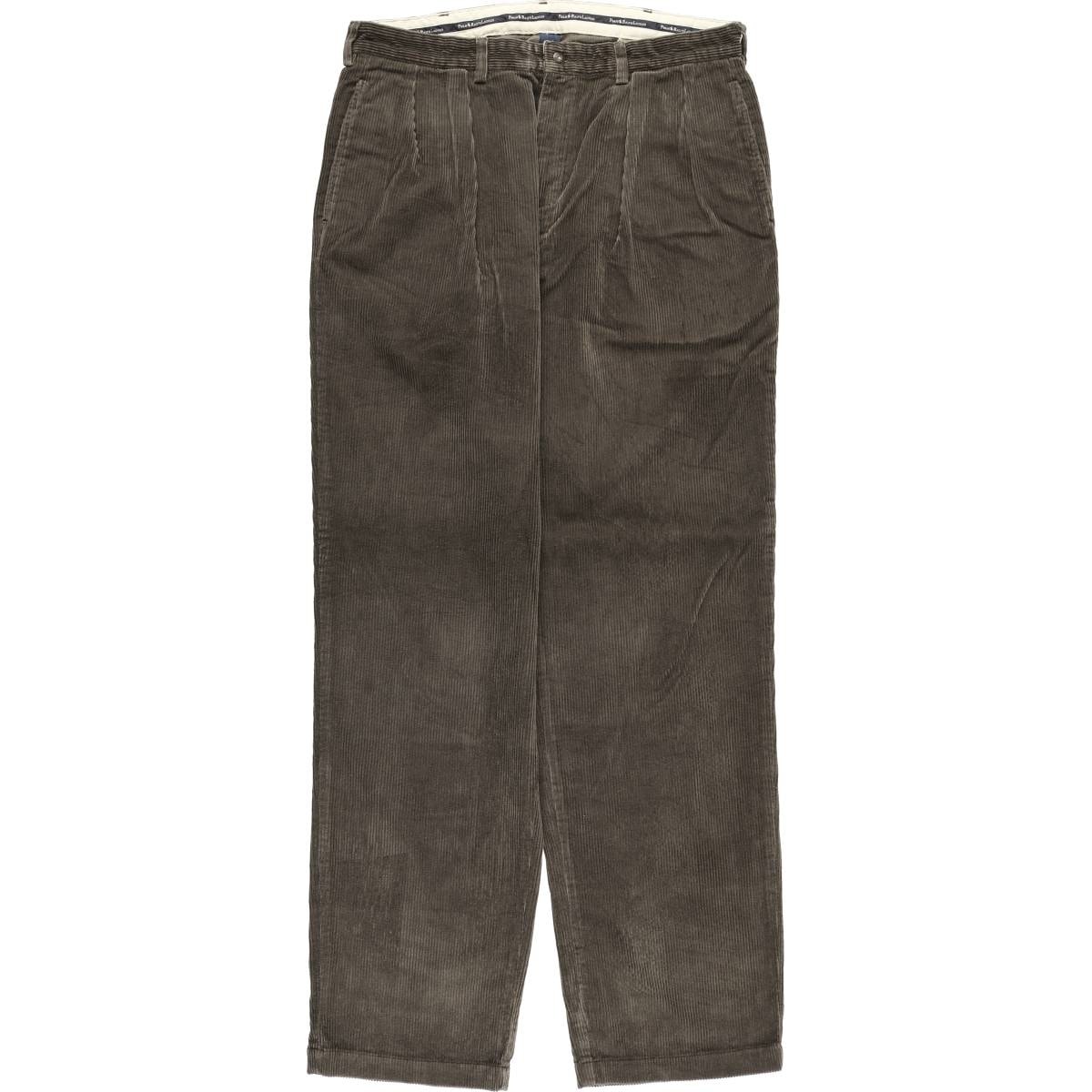 古着 ラルフローレン Ralph Lauren Polo Ralph Lauren ツータック コーデュロイパンツ メンズw36相当/eaa606387