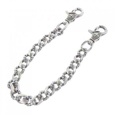 Chrome Hearts Fancy Link Chain 2 Clip Short "Silver"