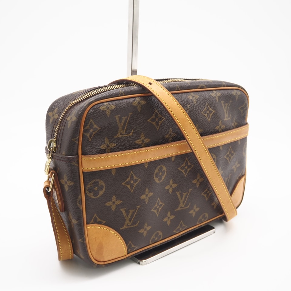 LOUIS VUITTON ルイ・ヴィトン モノグラム トロカデロ27 M51274 ショルダーバッグ ブラウン コーティングキャンバス レザー レディース