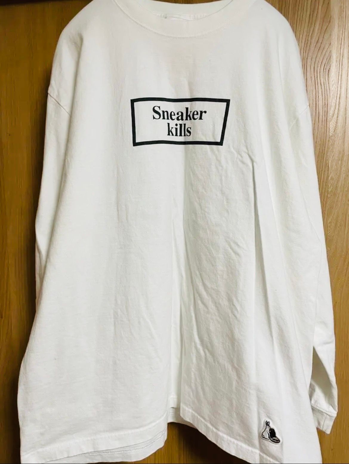 SNKRDUNK×THENETWORK BUSINESS×FR2 SNEAKER KILLS WING LOGO L/S T-SHIRT "WHITE"