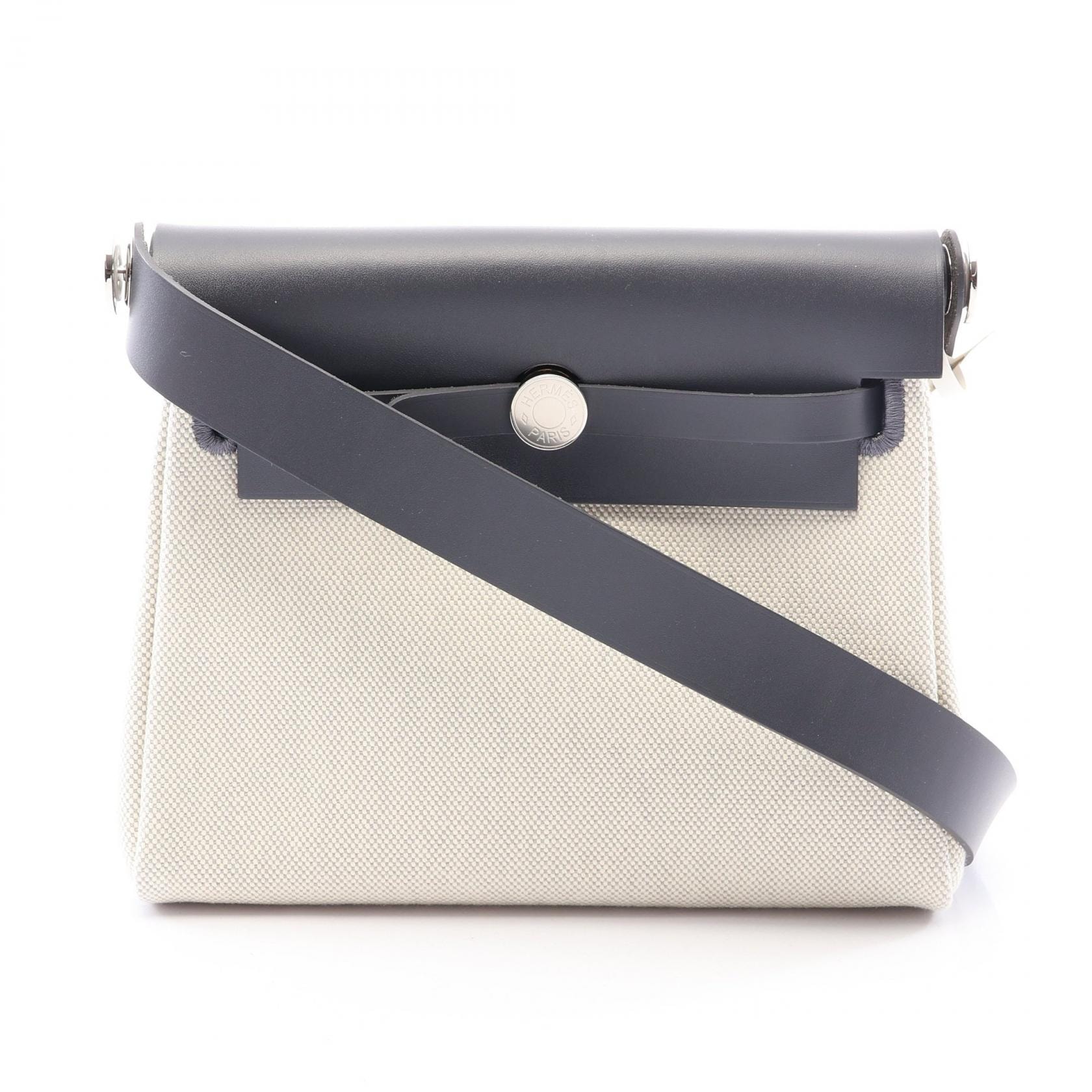 エルメス HERMES エールバッグジップ ミニ エクリュ アルドワーズ ショルダーバッグ バッグ トワルアッシュ / ヴァッシュハンター トワルアッシュ K刻印(2025年製造) レディース アイボリー系 / グレー系