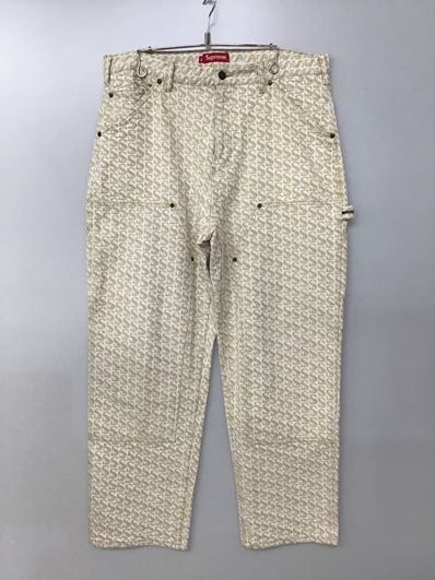 Supreme Monogram Double Knee Denim Painter Pant "Tan"