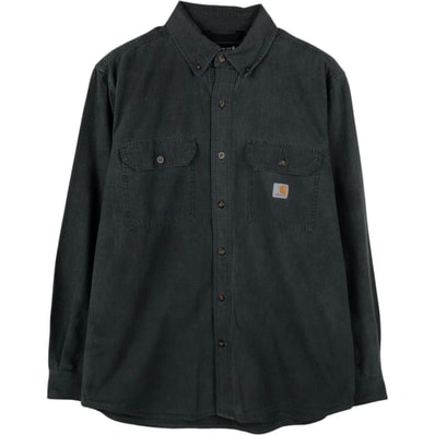 古着 カーハート Carhartt Loose Fit 長袖 ボタンダウン ワークシャツ メンズM相当/eaa659589