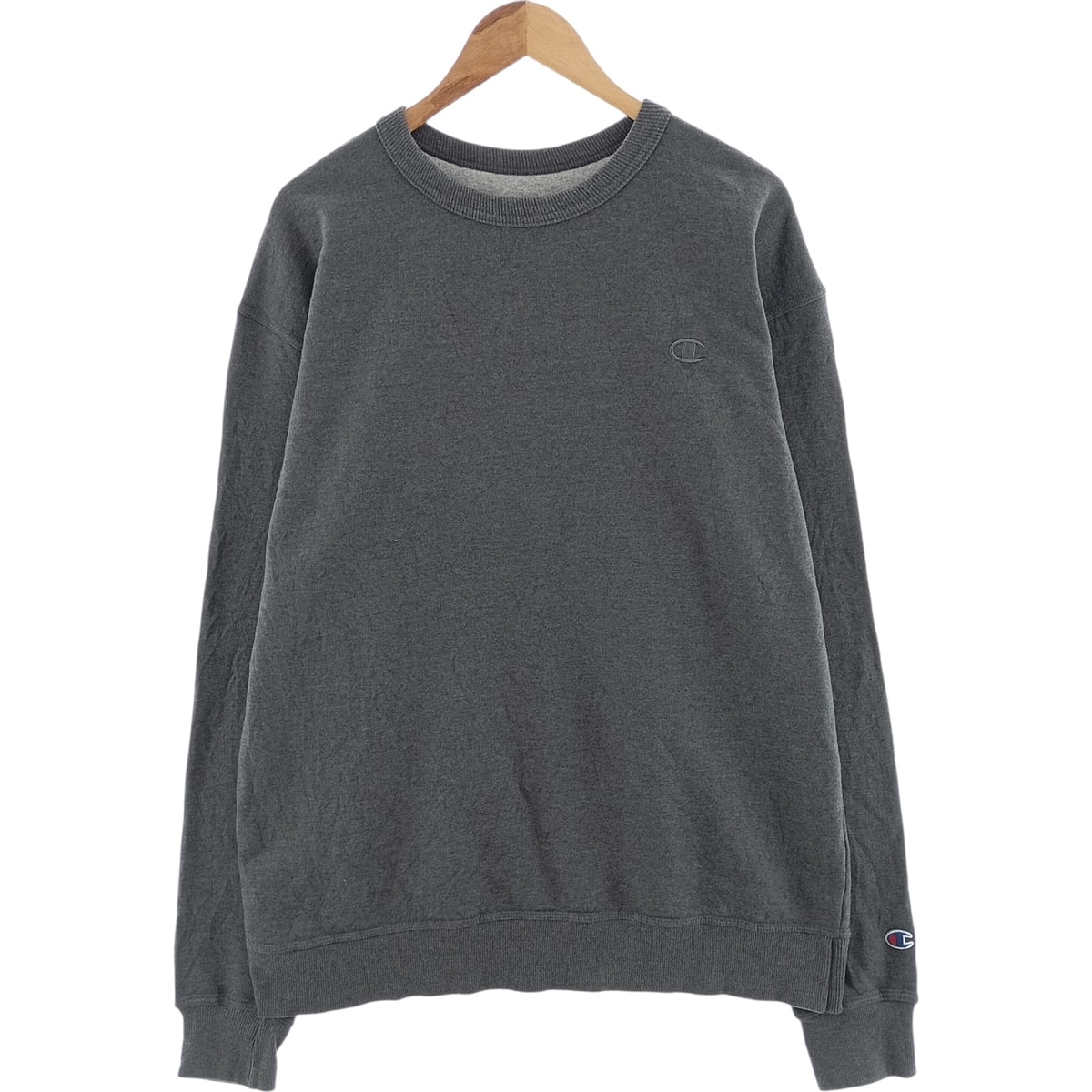 古着 チャンピオン Champion AUTHENTIC ATHLETICWEAR ワンポイントロゴスウェットシャツ トレーナー メンズXL相当/eaa417058