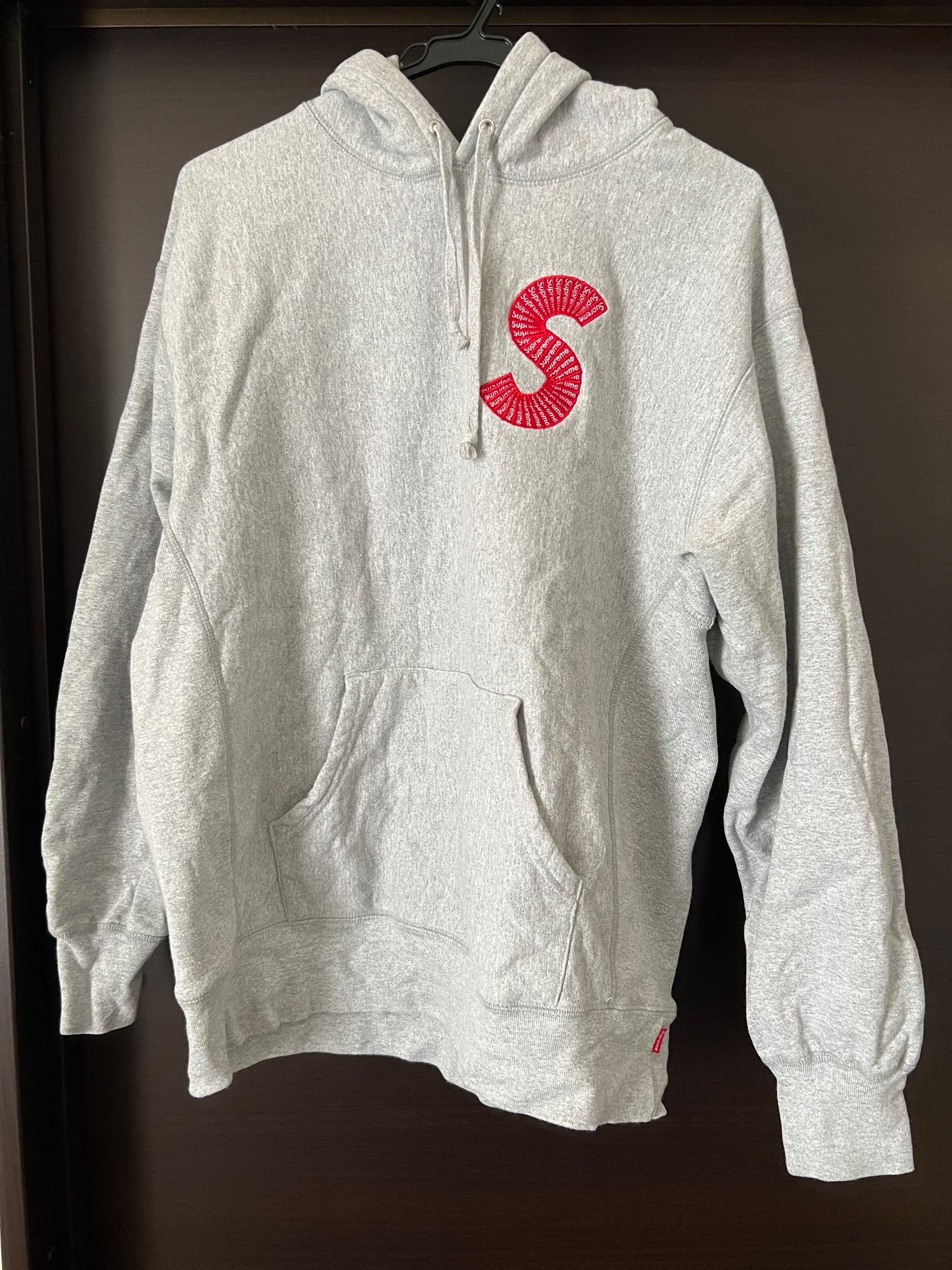 Supreme S Logo Hooded Sweatshirt "Heather Grey" (20FW)