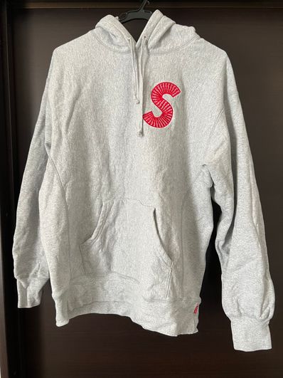 Supreme S Logo Hooded Sweatshirt "Heather Grey" (20FW)