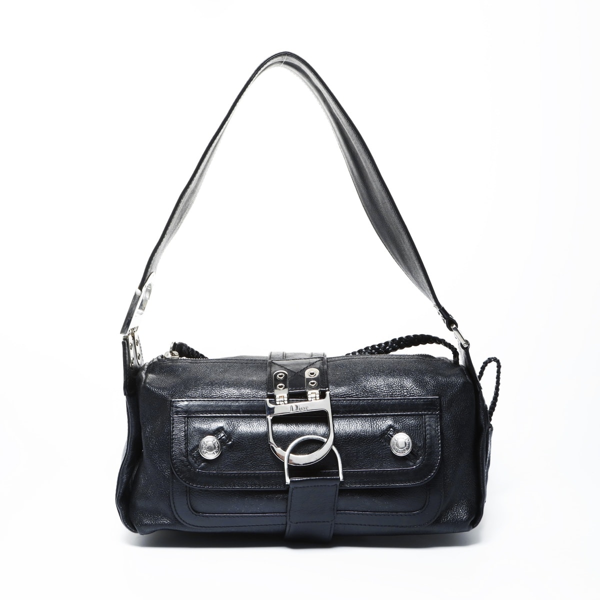 ディオール Dior レザー ワンショルダー フライトオン ショルダーバッグ【中古】