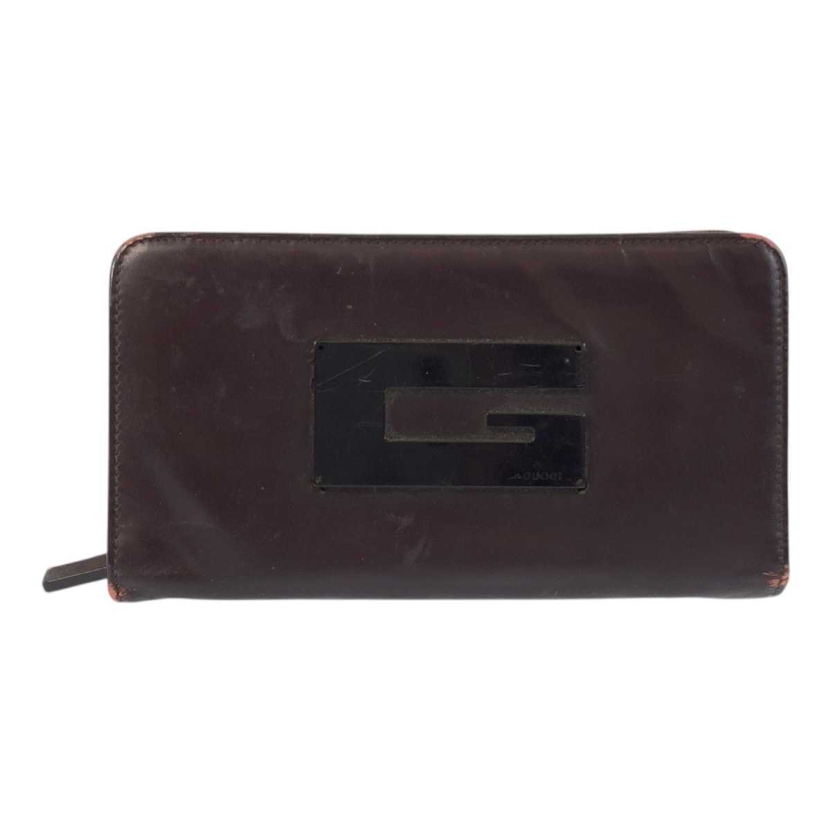 GUCCI グッチ Gロゴ パープル レザー 長財布 ロングウォレット 600238 【中古】