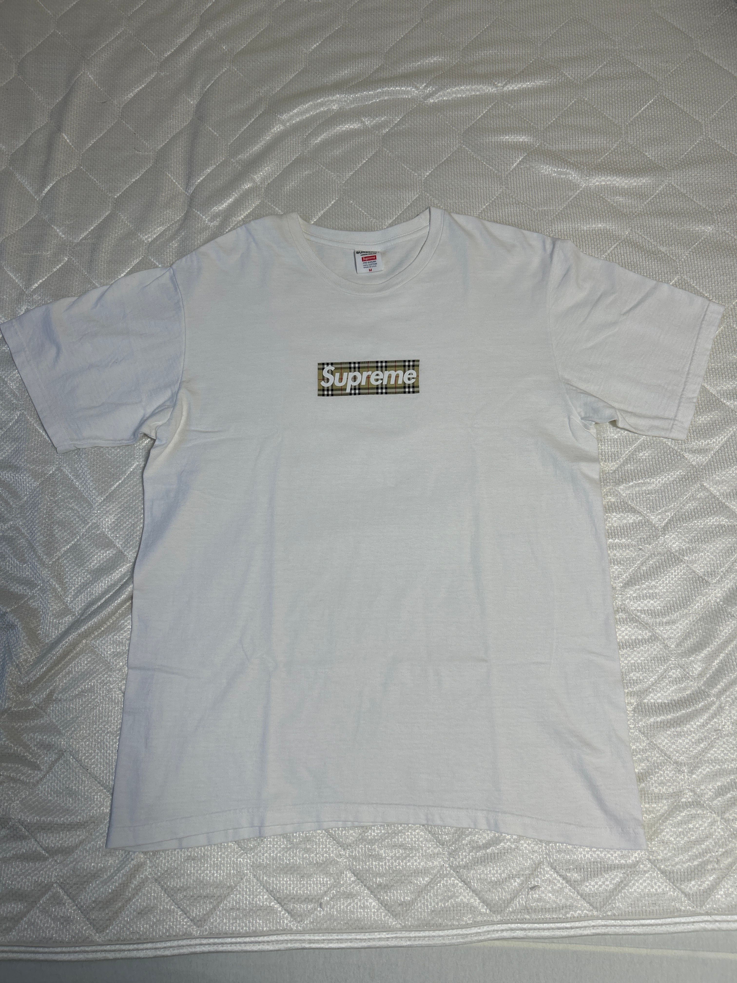 Supreme / Burberry Box Logo Tee "White"