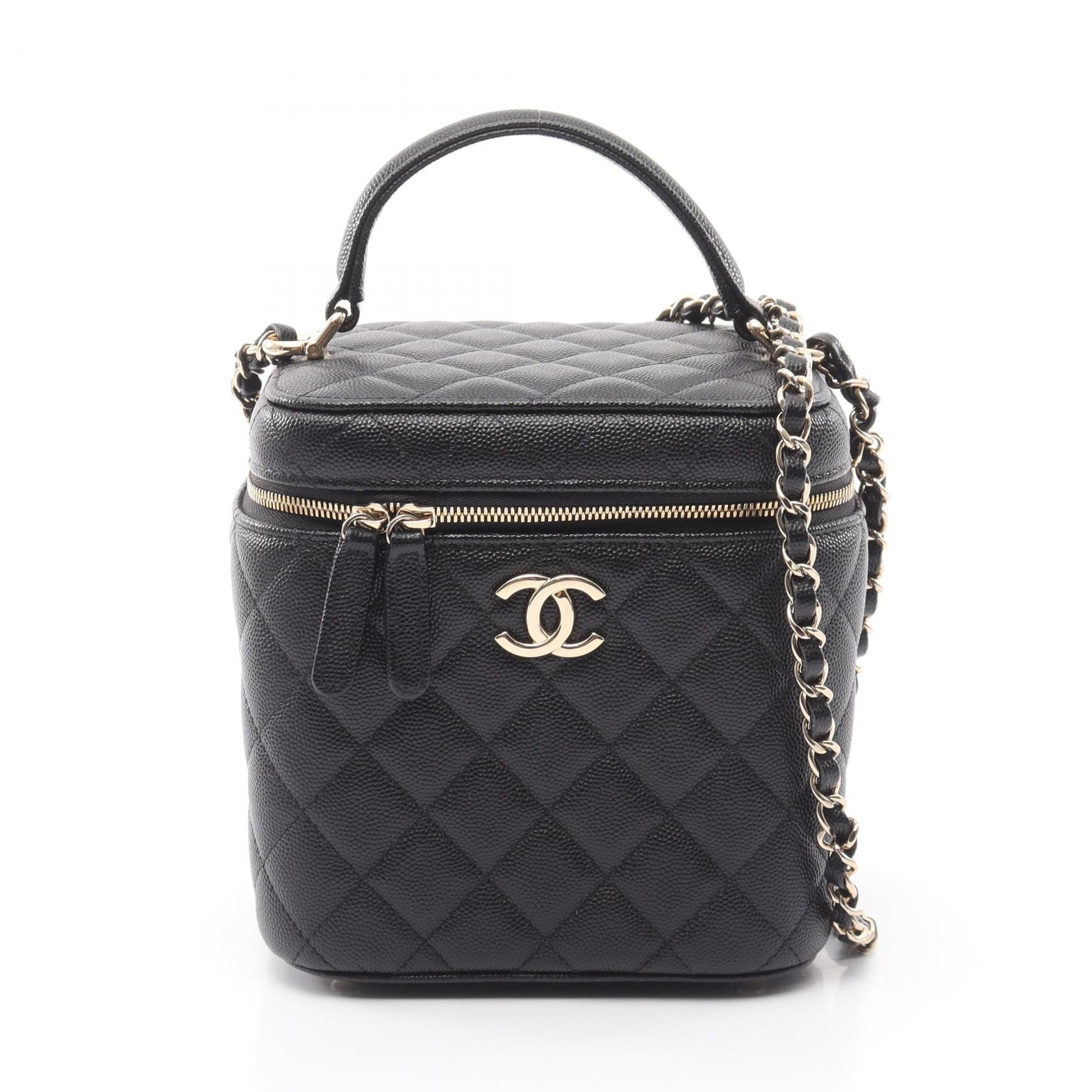 シャネル CHANEL マトラッセ 2WAY ショルダーバッグ バッグ キャビアスキン(グレインドカーフ) レディース ブラック系 AS2362 【中古】