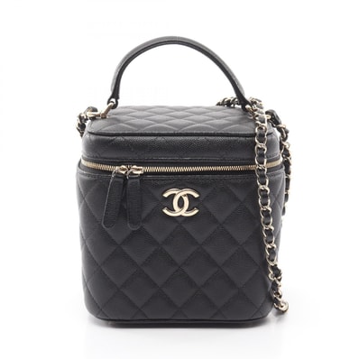 シャネル CHANEL マトラッセ 2WAY ショルダーバッグ バッグ キャビアスキン(グレインドカーフ) レディース ブラック系 AS2362 【中古】