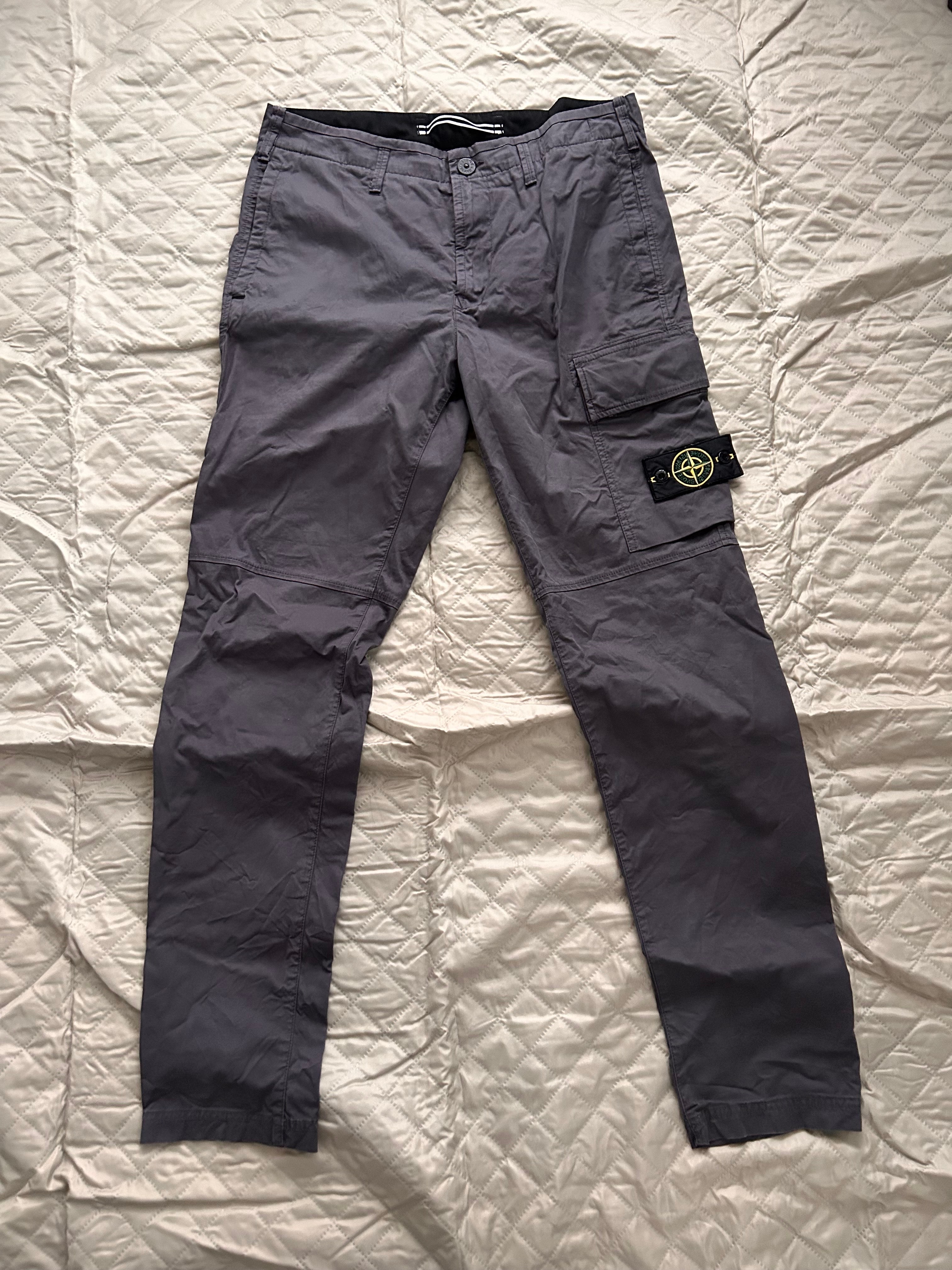 Stone Island 31419 Stretch Cotton Cargo Pants - 21SS "Black"
