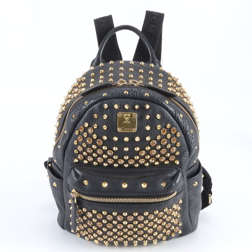 ■美品 MCM エムシーエム ヴィセトススタッズリュックサック