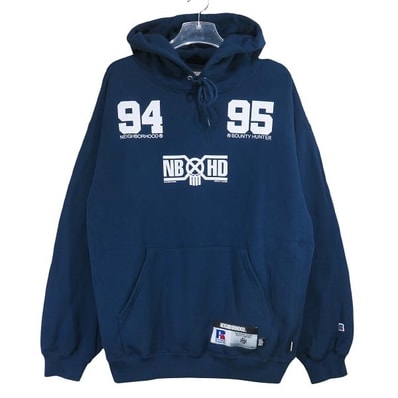 NEIGHBORHOOD x BOUNTY HUNTER x RUSSELL ATHLETIC Sweat Hoodie LS "Navy"