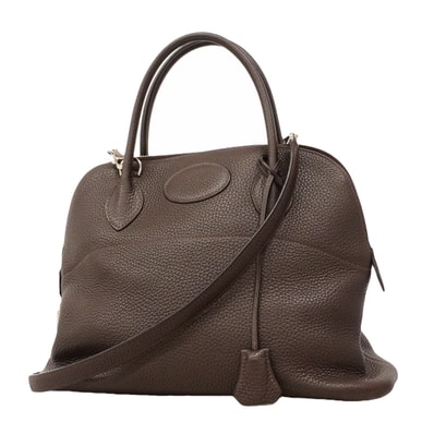 ★SALE【6hd4251】エルメス ハンドバッグ ボリード31 トリヨンクレマンス エベーヌ シルバー金具 □J刻印 2wayバッグ【中古】レディース
