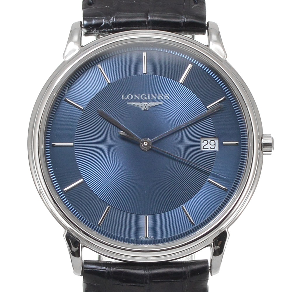 ロンジン LONGINES L4.677.4 デイト クォーツ メンズ 美品 J#144847