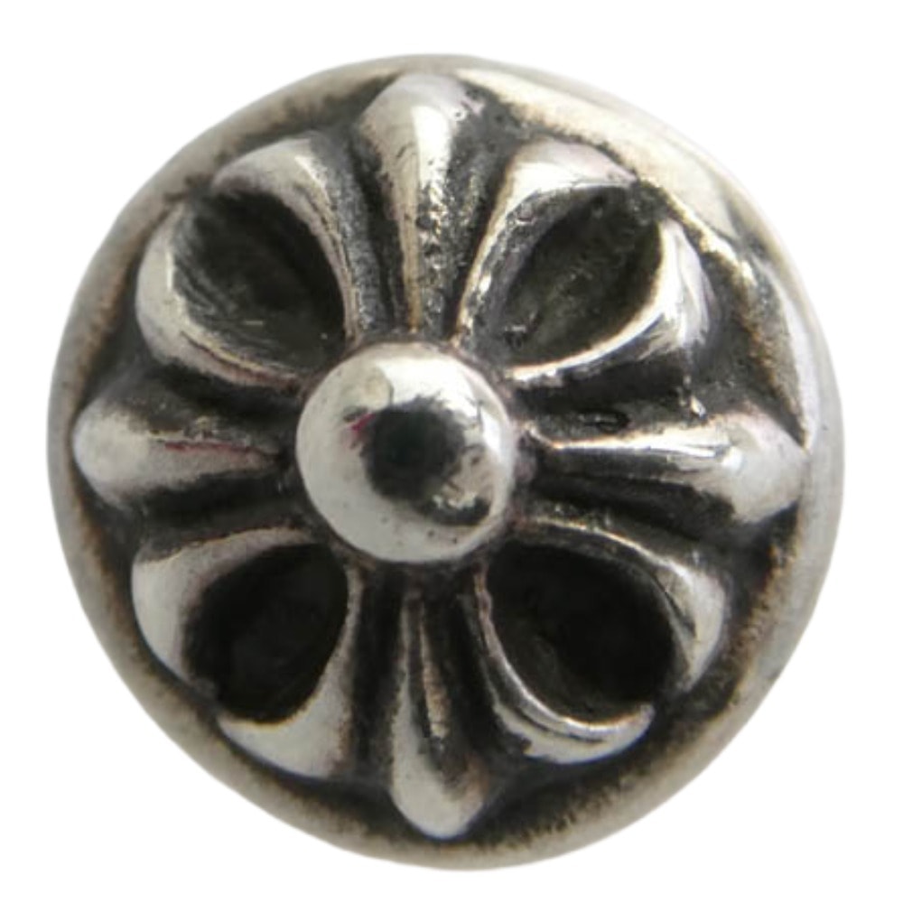 Chrome Hearts Cross Ball Stud Earrings "Silver"