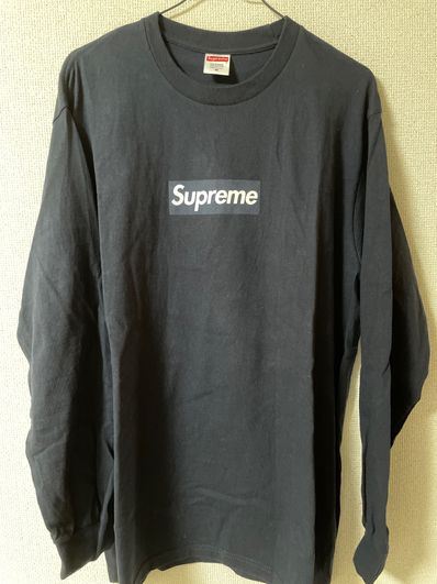 Supreme Box Logo L/S Tee "Navy"