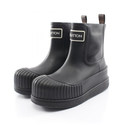 ルイ・ヴィトン LOUIS VUITTON ポーラーライン ブーツ 靴 レザー ラバー レディース ブラック系 【中古】