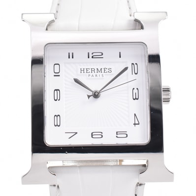 値下 エルメス HERMES HH1.810 Hウオッチ クォーツ メンズ 美品 D#144484