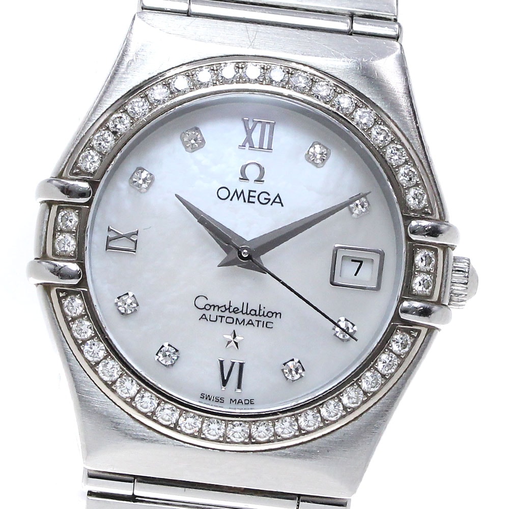 オメガ コンステレーション ダイヤベゼル 自動巻き レディース 【中古】