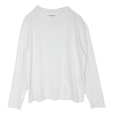 JIL SANDER ジルサンダー Tシャツ 22AW J47GC0002 オーガニックコットン クルーネック ロングスリーブ カットソー 長袖 Tシャツ ホワイト系 S【中古】