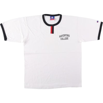 古着 00年代~ チャンピオン Champion AUTHENTIC ATHLETIC APPAREL カレッジ リンガーTシャツ メンズM相当/eaa648787