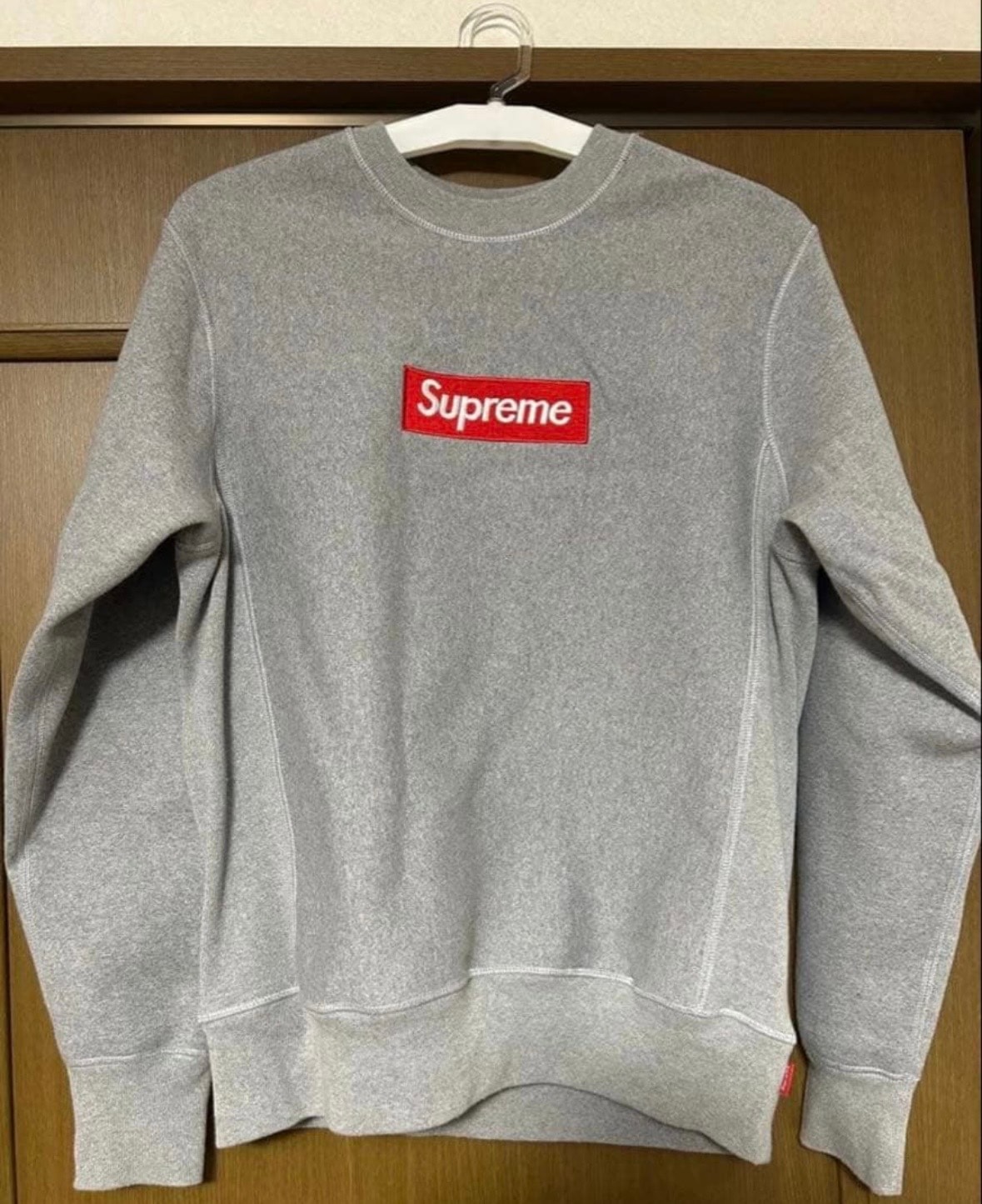 Supreme Box Logo Crewneck Sweatshirt "Ash Grey" (18FW)
