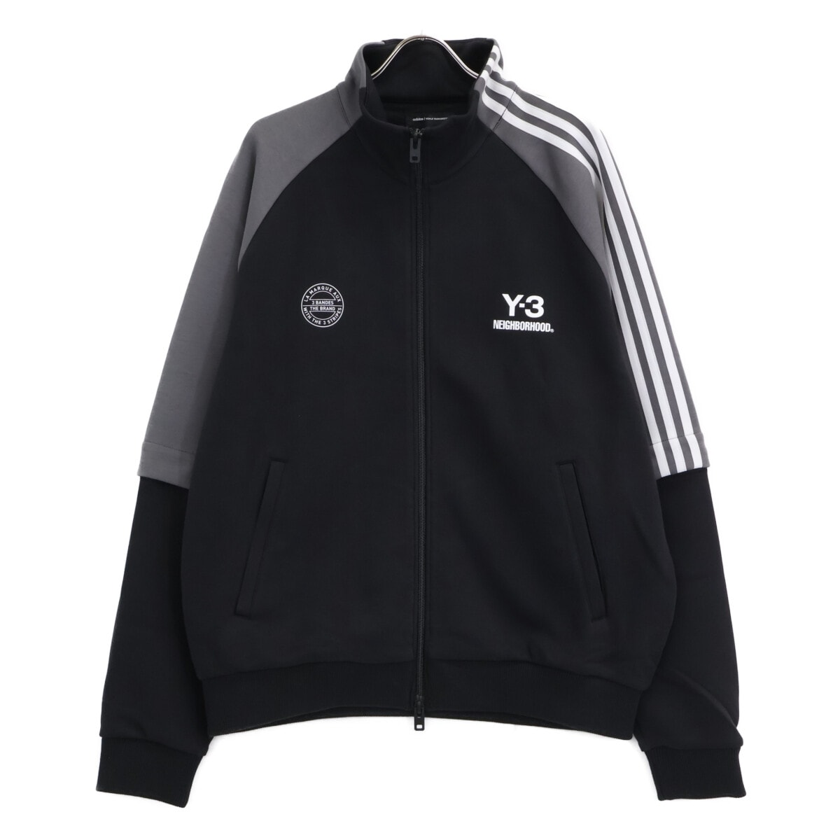 ワイスリー ×NEIGHBORHOOD 25AW JW6993 ブラック Y-3-Nバックプリント TRACK TOP/トラックジャケット L