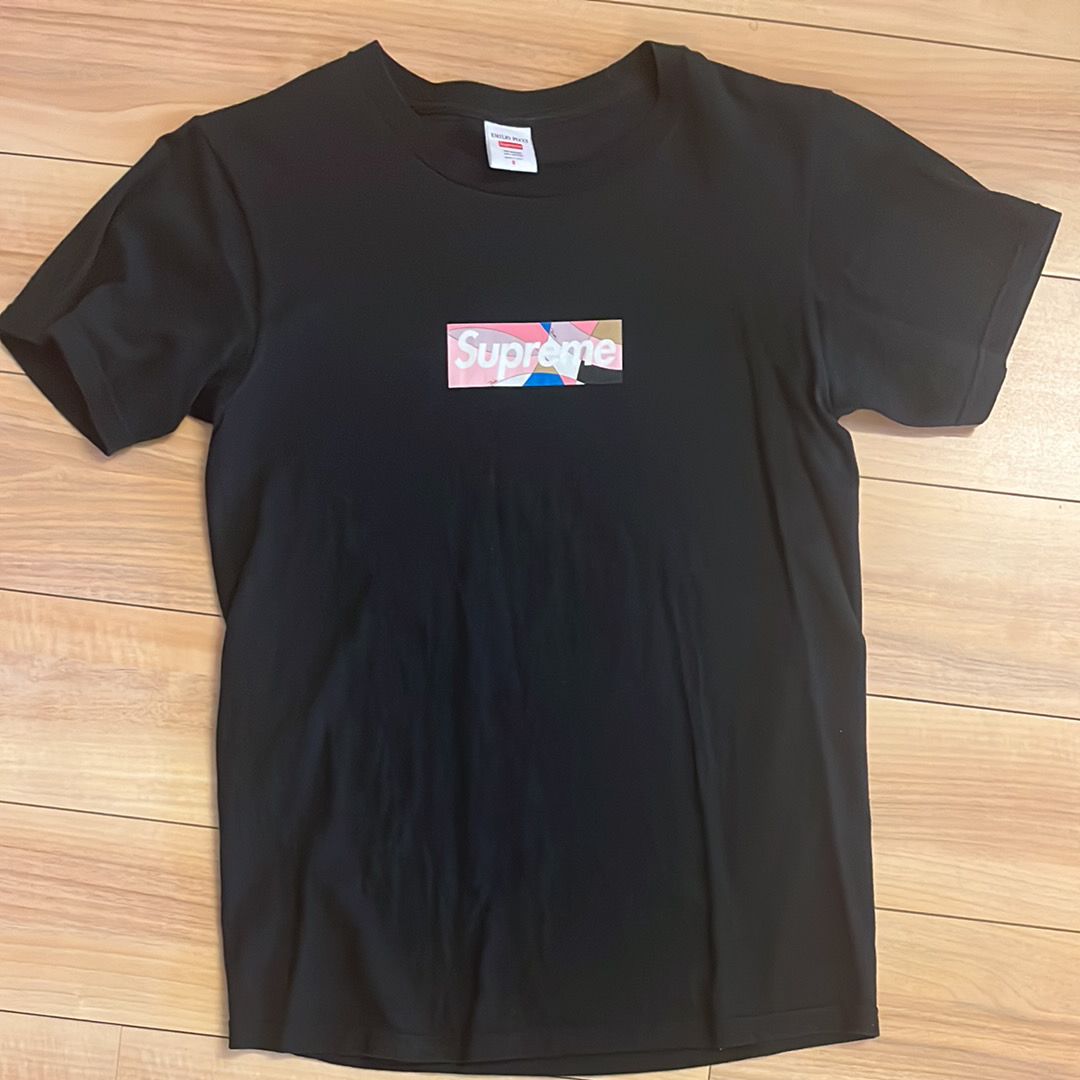 Supreme / Emilio Pucci® Box Logo Tee "Black/Pink"