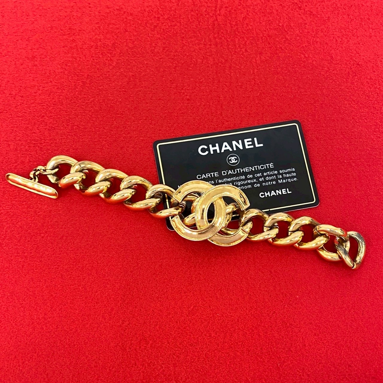 CHANEL シャネル ココマーク GP ブレスレット ゴールド
 74807