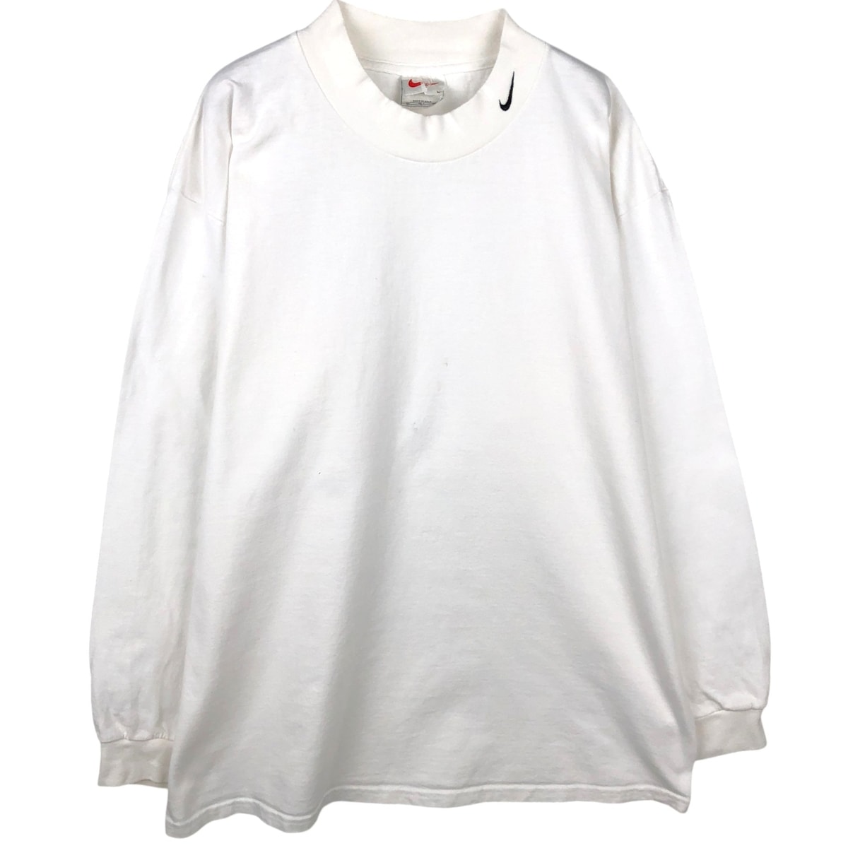 古着 ナイキ NIKE モックネック ロングTシャツ ロンT USA製 メンズXL相当/eaa645019