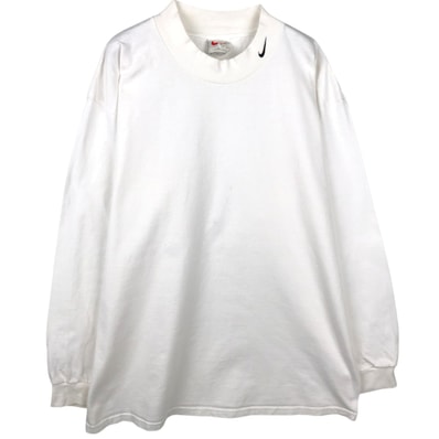古着 ナイキ NIKE モックネック ロングTシャツ ロンT USA製 メンズXL相当/eaa645019
