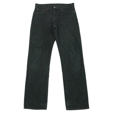 Levi's リーバイス 503-0259 503-0213 J09刻印 スモールe ジップアップ ブラック デニム パンツ ジーンズ グレー系 W33 L33【中古】