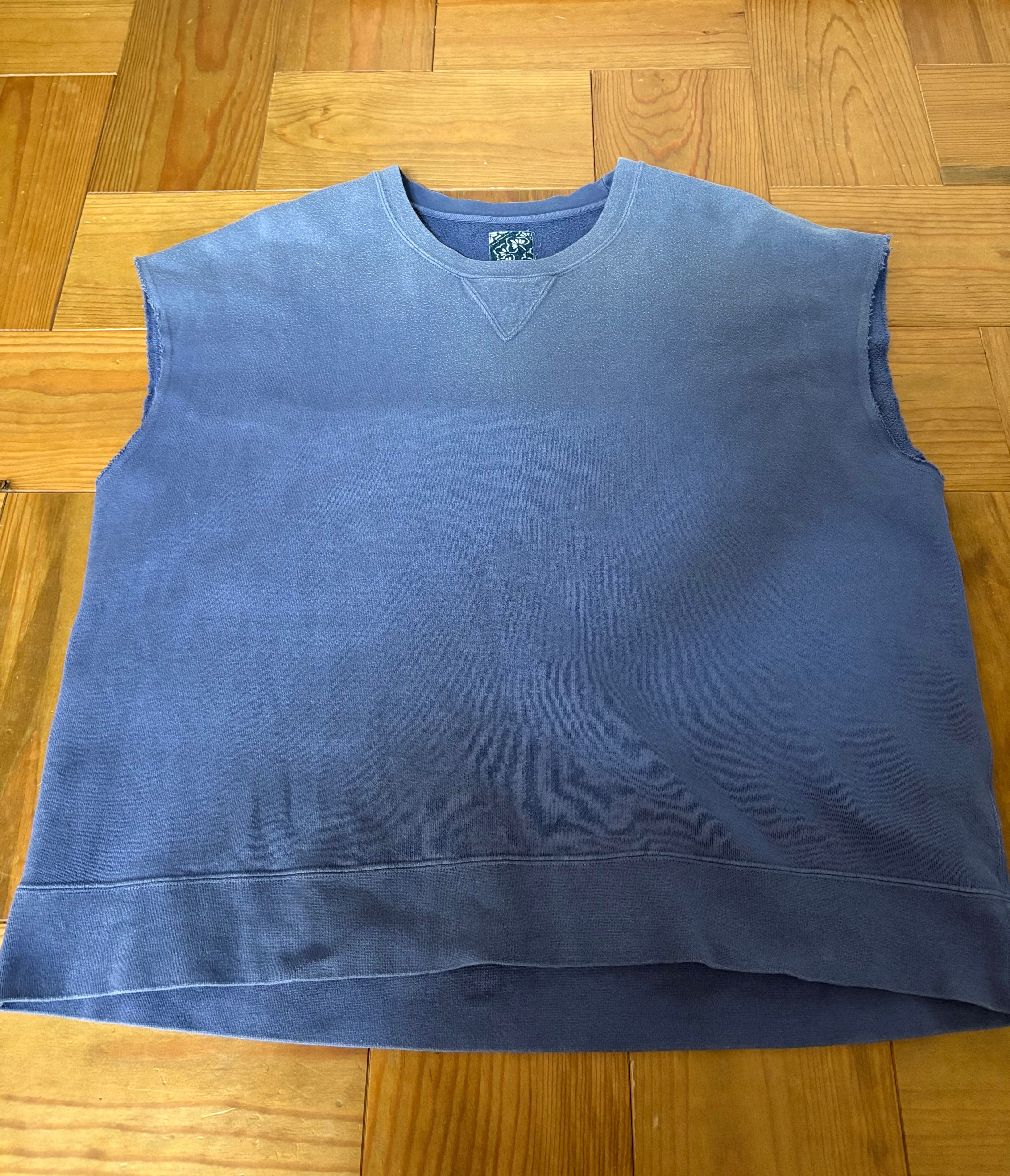 visvim Mondo Sweat S/L Dmgd (U.D.) "Blue"