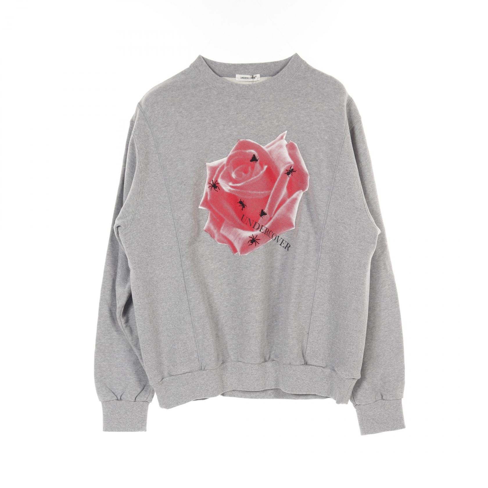 アンダーカバー UNDERCOVER ROSE & BEE スウェット 衣料品 トップス コットン メンズ グレー系 UP1D48034 【新品】