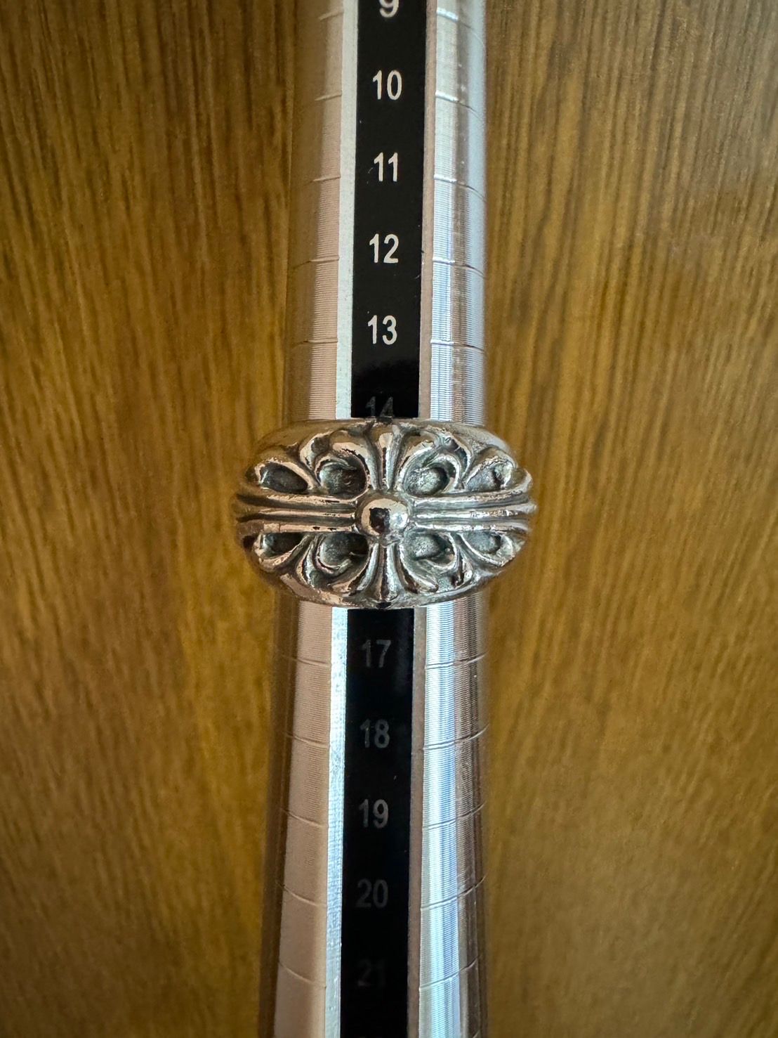 Chrome Hearts Floral Cross Ring "Silver"