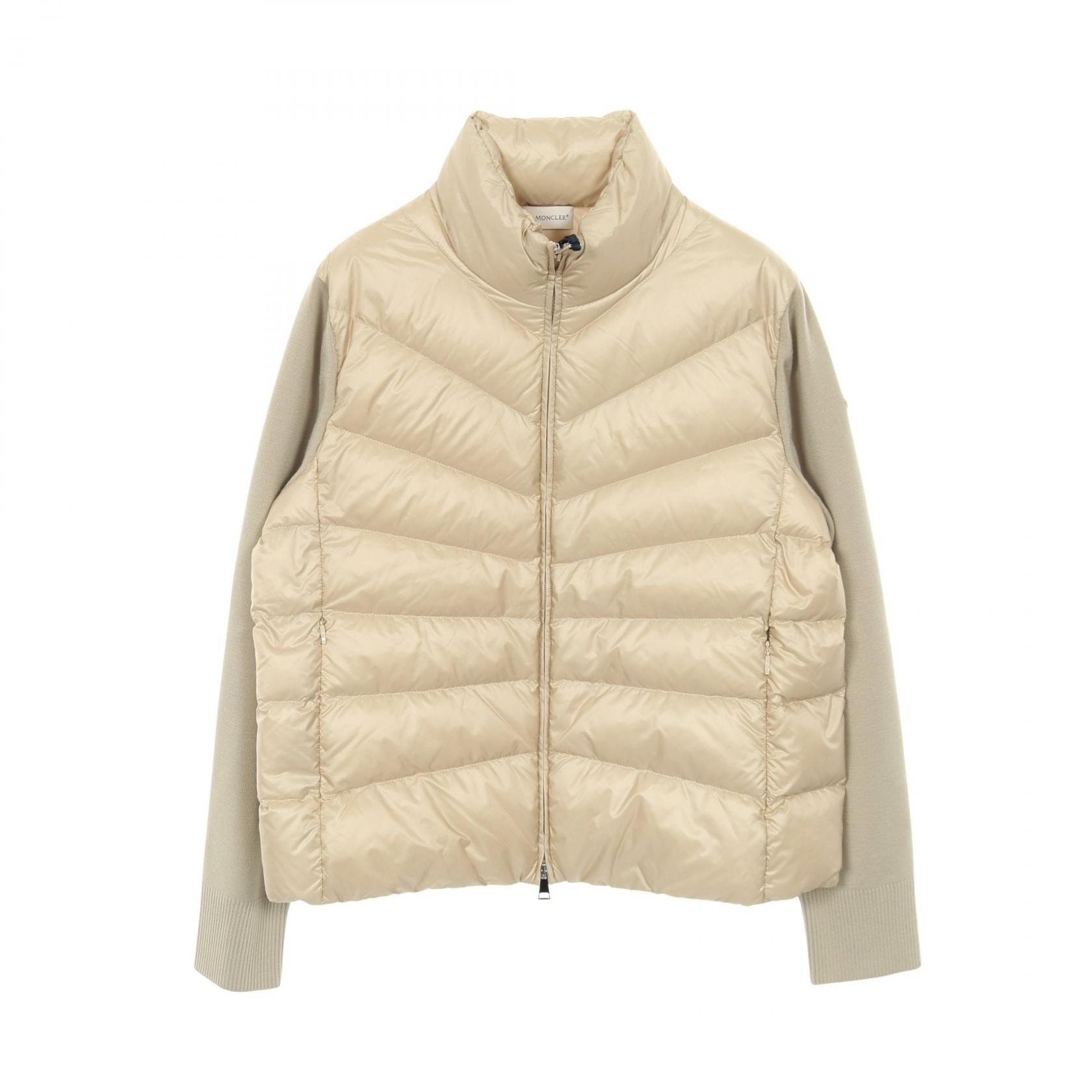 モンクレール MONCLER カーディガン ダウンジャケット 衣料品 アウター ナイロン ウール レディース ベージュ系 9B00024M1131200M 【新品】
