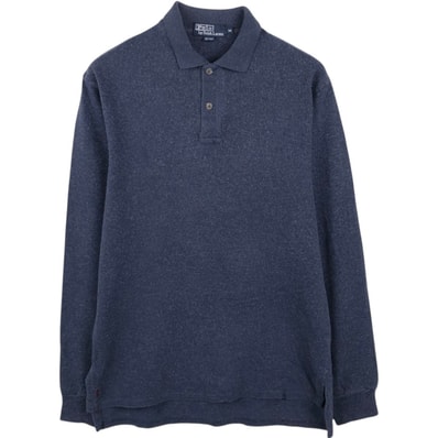 古着 ラルフローレン Ralph Lauren POLO by Ralph Lauren CUSTOM FIT 長袖 ポロシャツ USA製 メンズM相当/eaa667614
