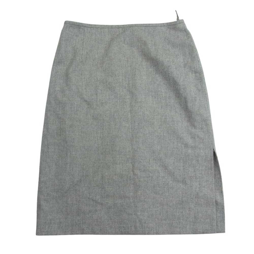 Salvatore Ferragamo サルヴァトーレフェラガモ スカート ウール カシミヤ混 スカート グレー系 42 US8【中古】