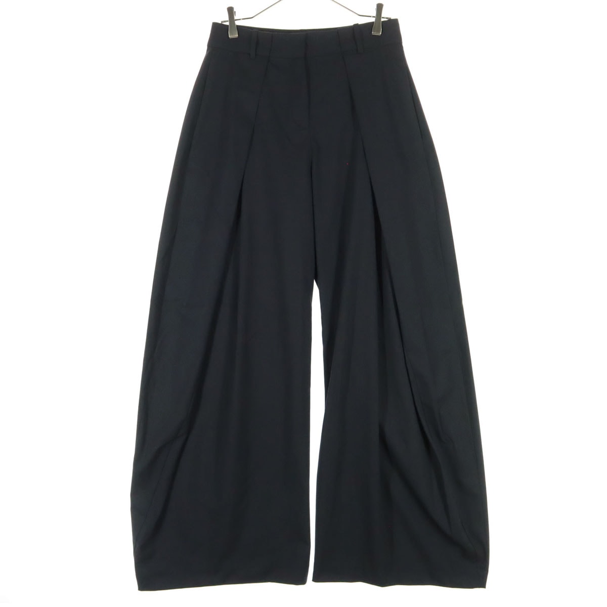 未使用 ZARA ザラ ワイドパンツ S ダークネイビー