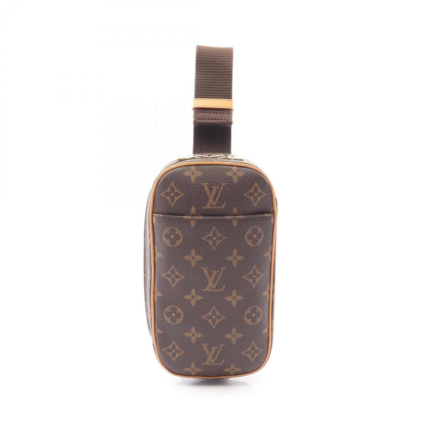 ルイ・ヴィトン LOUIS VUITTON ポシェットガンジュ ウエストバッグ ボディバッグ バッグ PVCコーティングキャンバス レザー モノグラム メンズ レディース ブラウン系 M51870 【中古】